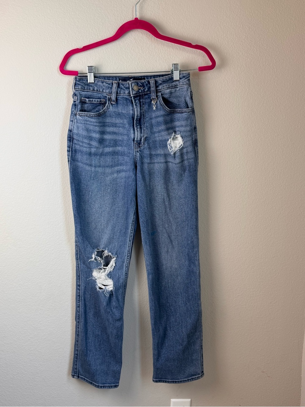 Hollister Classic High-Rise Distressed Blue Women’s Jeans